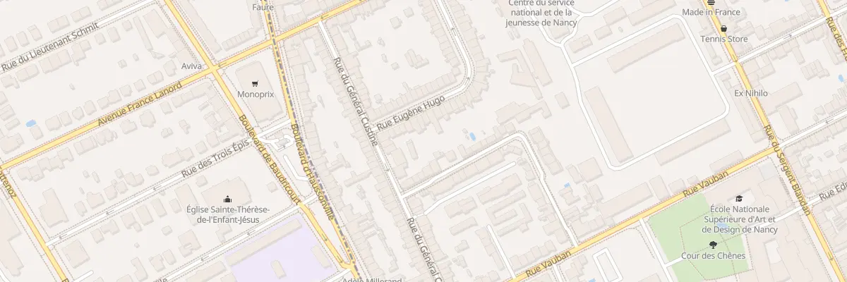 Plan du 59 Rue Eugène Hugo à Nancy
