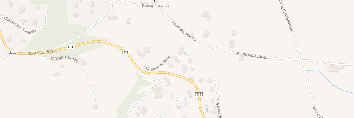 Plan du 120 Che du Raya à Champtercier