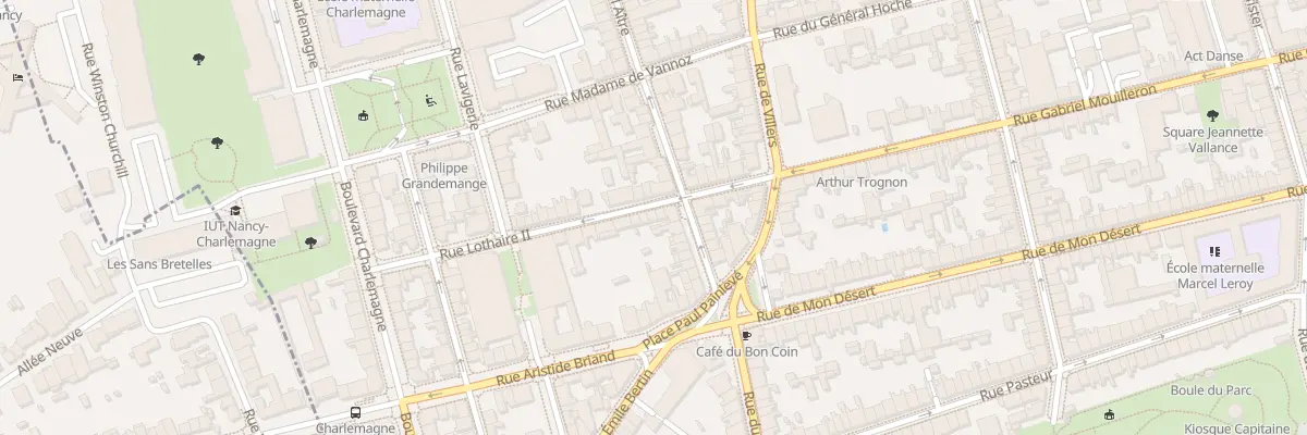 Plan du 11 Rue Lothaire II à Nancy