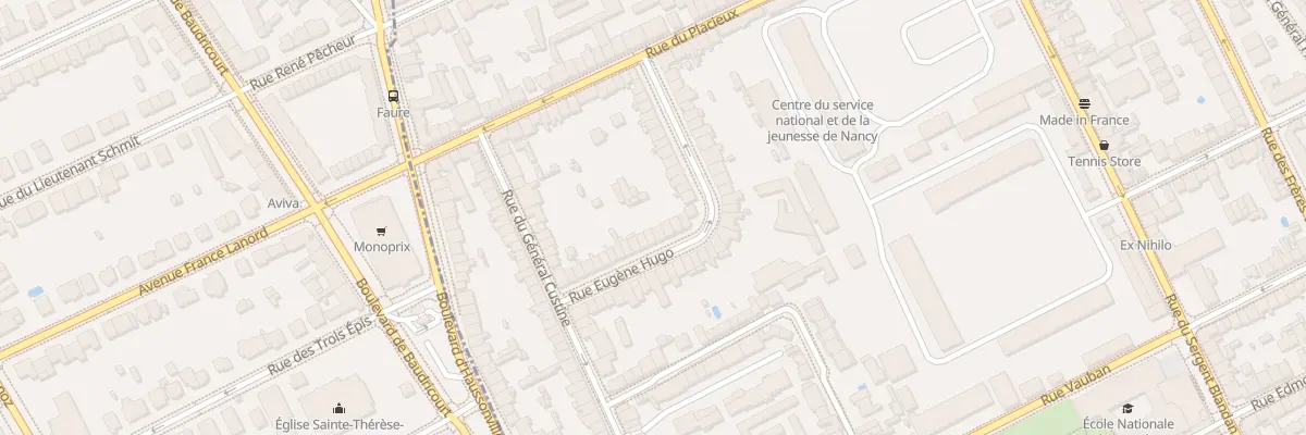 Plan du 36 Rue Eugène Hugo à Nancy