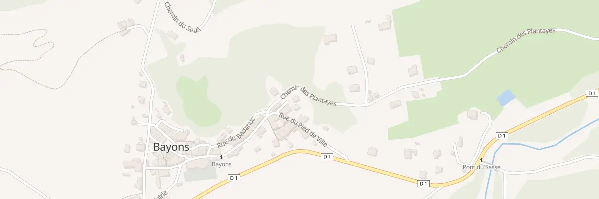 Plan du 7105 Le Village à Bayons