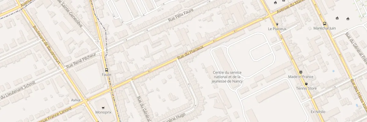 Plan du 11 Rue du Placieux à Nancy