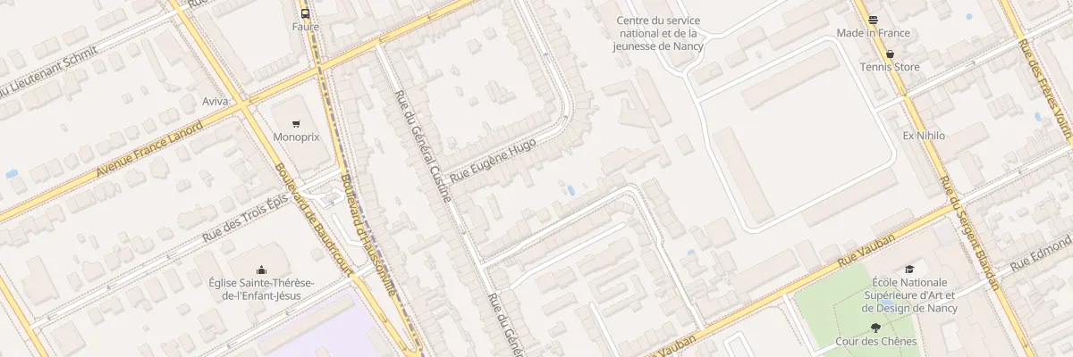 Plan du 51 Rue Eugène Hugo à Nancy