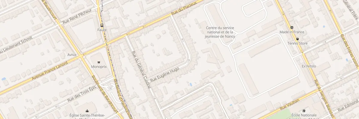 Plan du 32 Rue Eugène Hugo à Nancy
