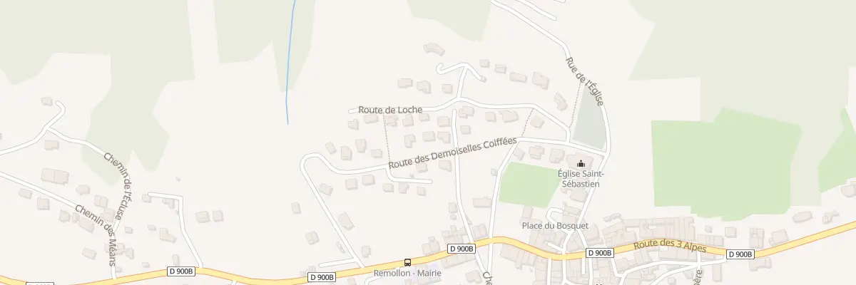 Plan du 5158 Rte des Demoiselles Coiffees à Remollon
