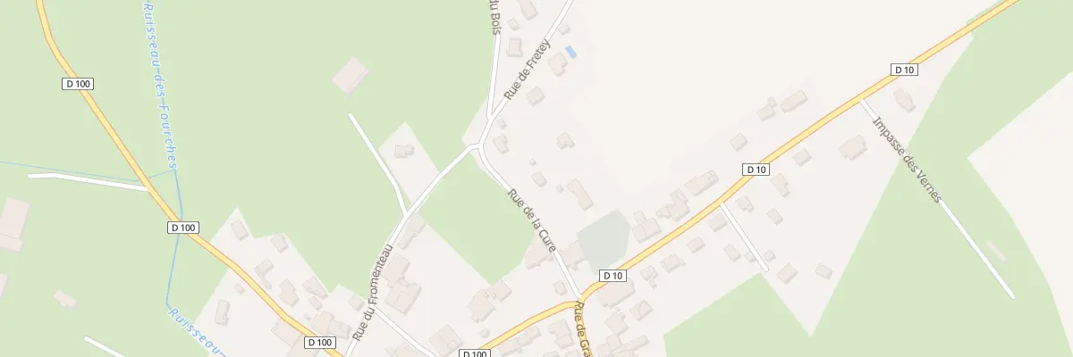 Plan du 2 Rue de la cure à Auxon