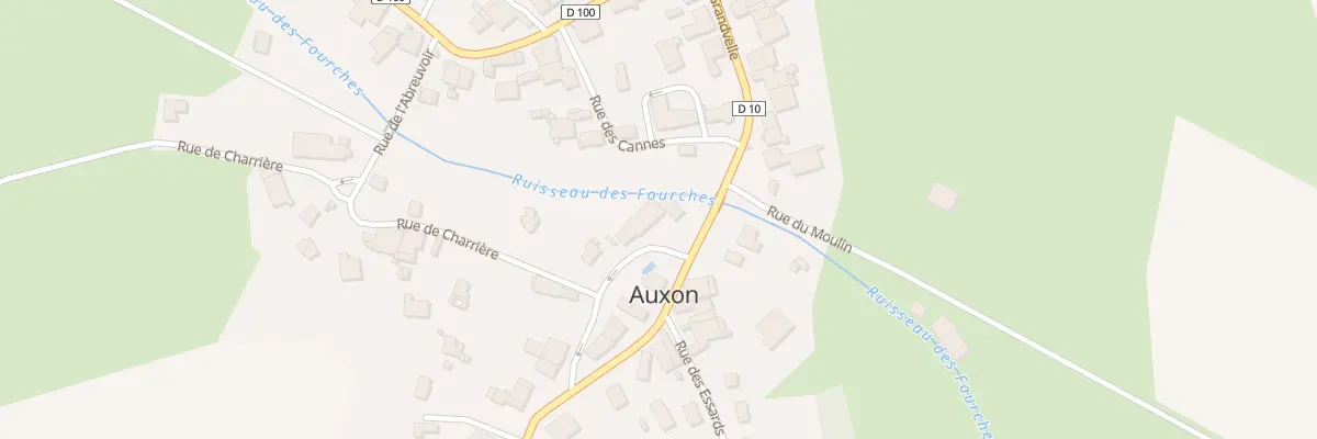 Plan du 2 Rue de Charriere à Auxon