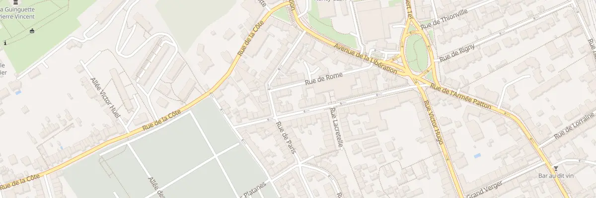 Plan du 20 Rue de Turique à Nancy