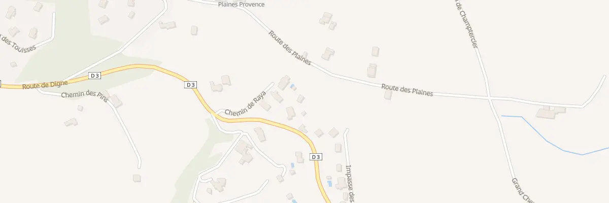 Plan du 1245 Rte de Digne à Champtercier