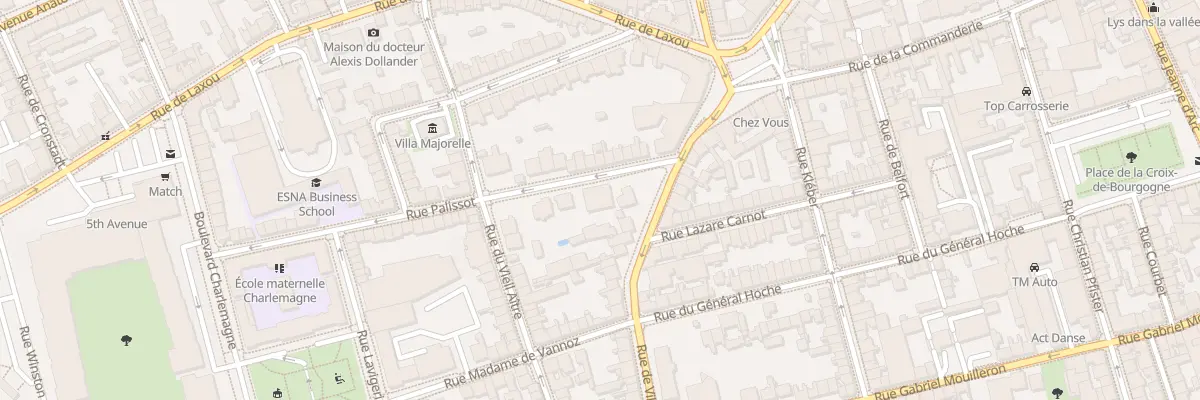 Plan du 1 Rue Palissot à Nancy