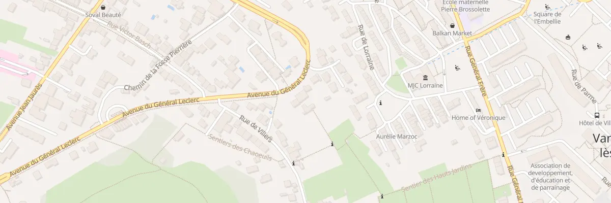 Plan du 40 Av General Leclerc à Vandœuvre-lès-Nancy