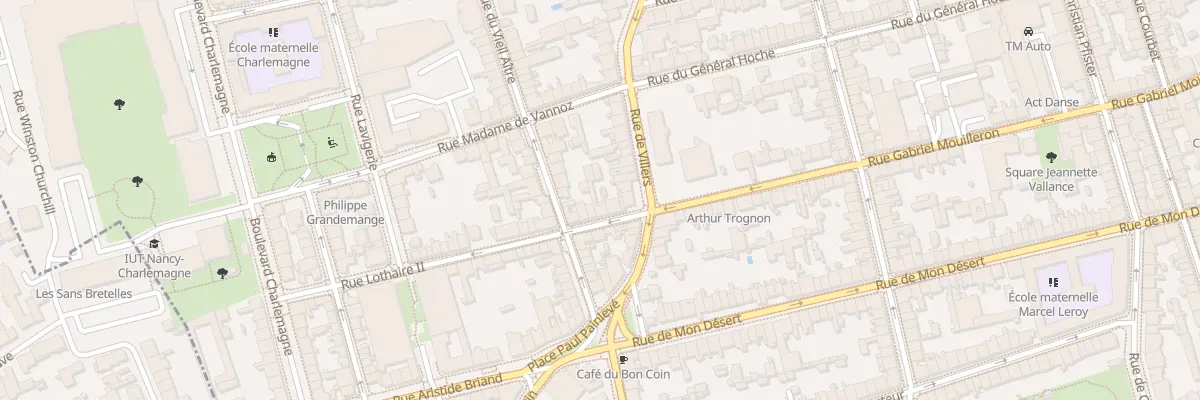 Plan du 4 Rue Lothaire II à Nancy
