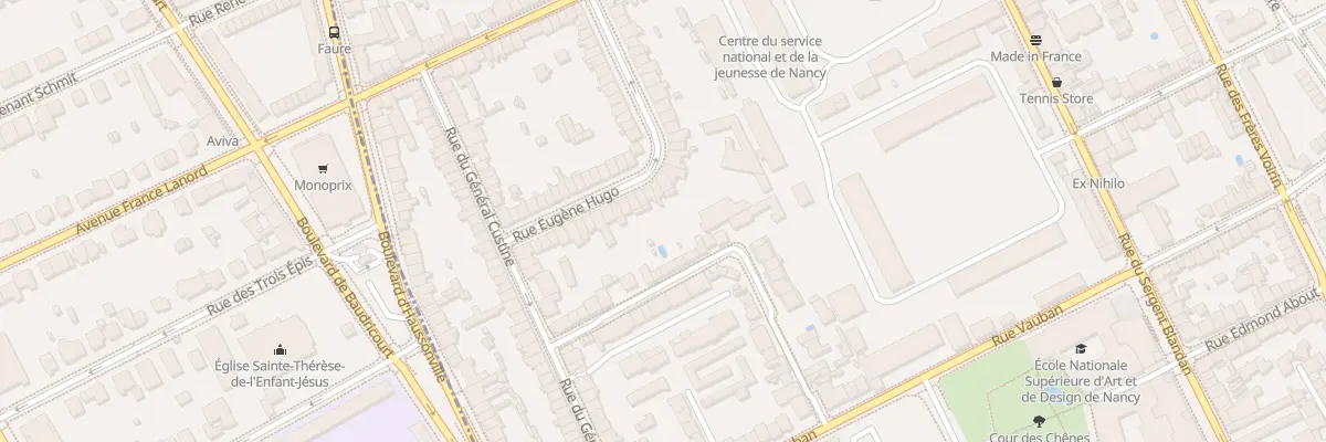 Plan du 41 Rue Eugène Hugo à Nancy