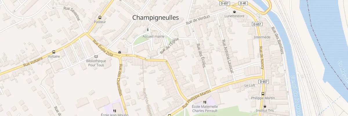 Plan du 21 Rue Emile Zola à Champigneulles