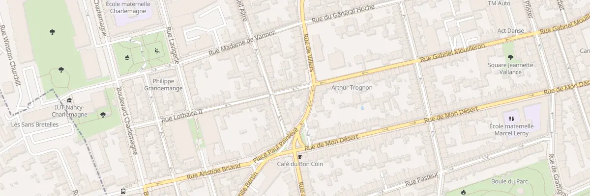 Plan du 3 Rue Lothaire II à Nancy