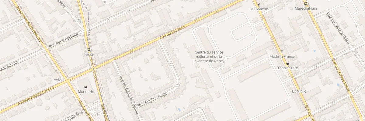 Plan du 17 Rue Eugène Hugo à Nancy