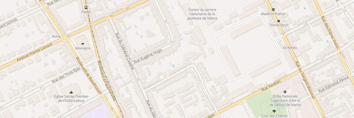 Plan du 39 Rue Eugène Hugo à Nancy