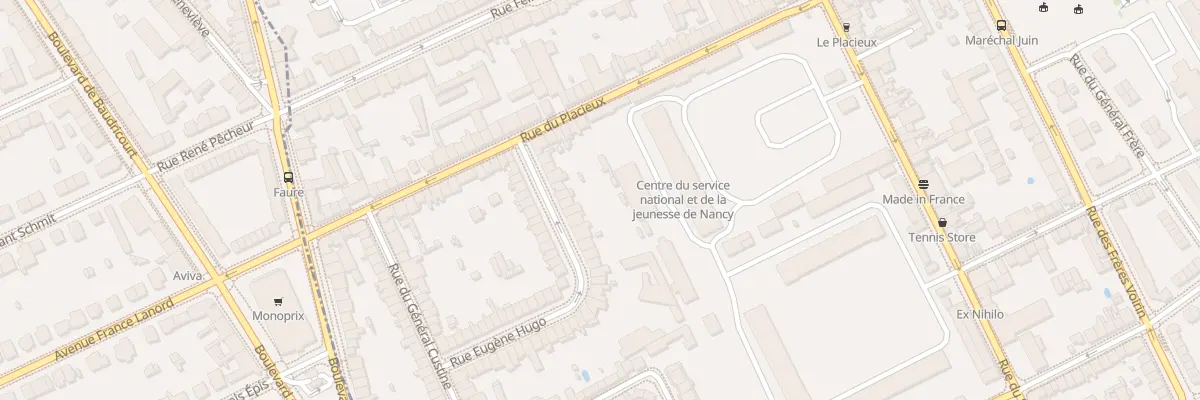 Plan du 15 Rue Eugène Hugo à Nancy