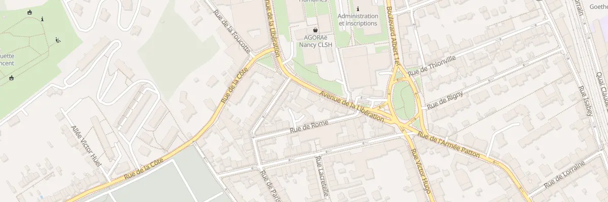 Plan du 75 Av de la Libération à Nancy