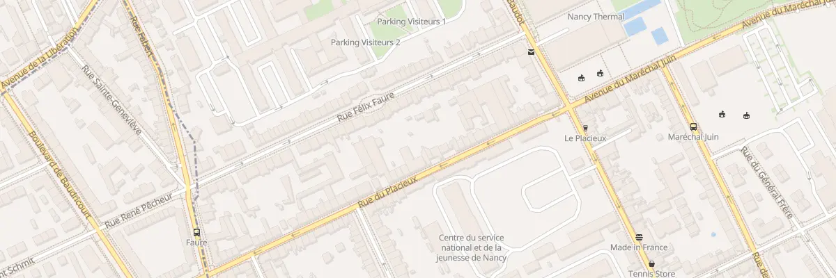 Plan du 36 Rue du Placieux à Nancy