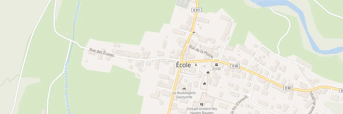 Plan du 38 Rue des Écaves à École