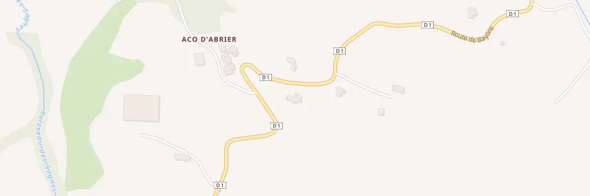 Plan du 745 Rte de Bayons à Turriers