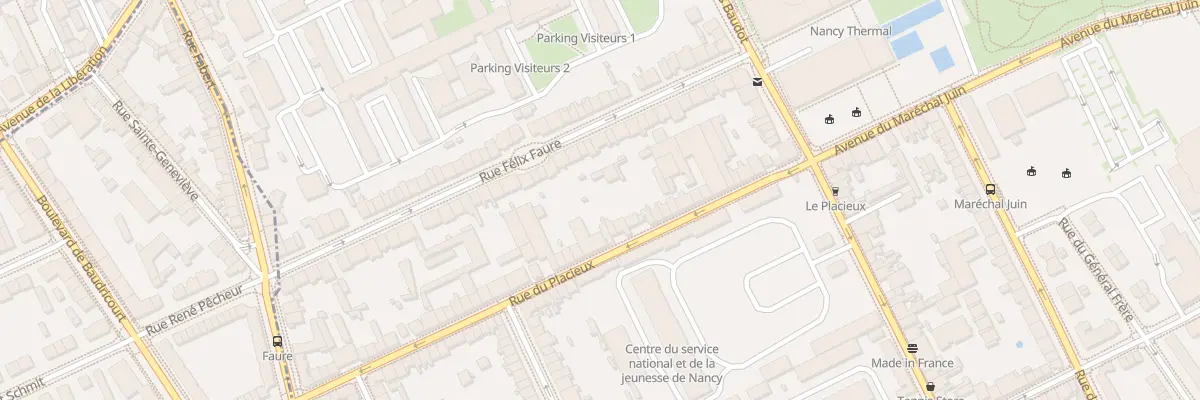 Plan du 34 Rue du Placieux à Nancy