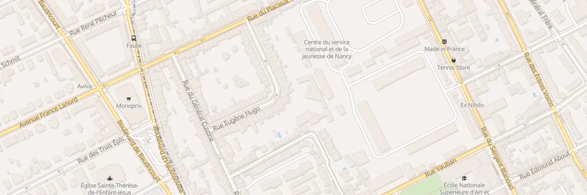 Plan du 33 Rue Eugène Hugo à Nancy