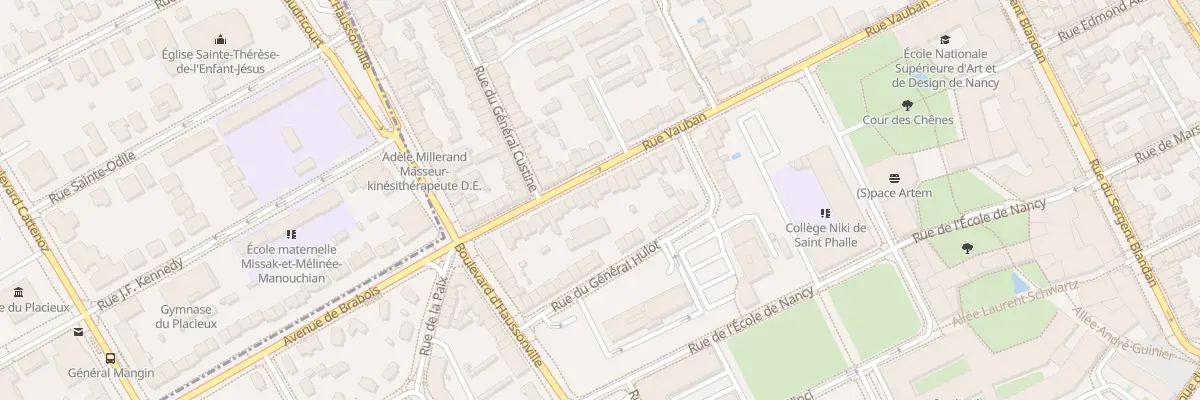 Plan du 27 Rue Vauban à Nancy