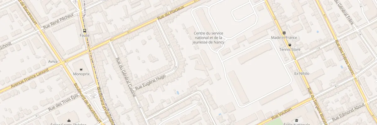 Plan du 31 Rue Eugène Hugo à Nancy