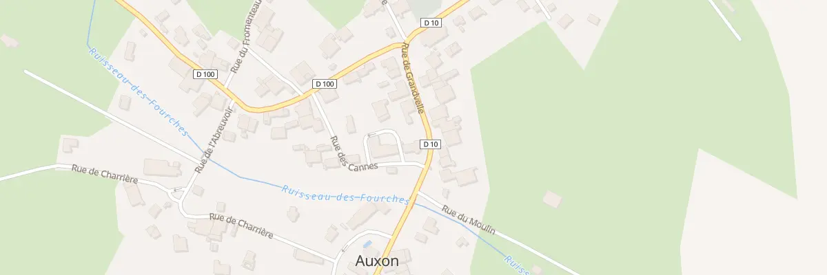 Plan du 2 Rue des Cannes à Auxon