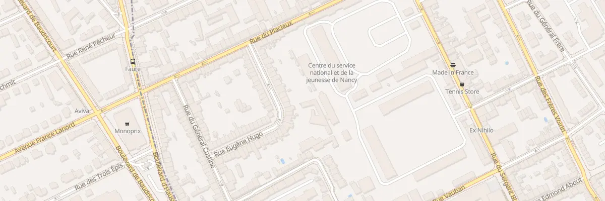 Plan du 27 Rue Eugène Hugo à Nancy