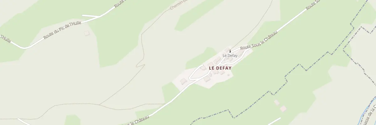 Plan du 1690 Rte sous le Château à La Table