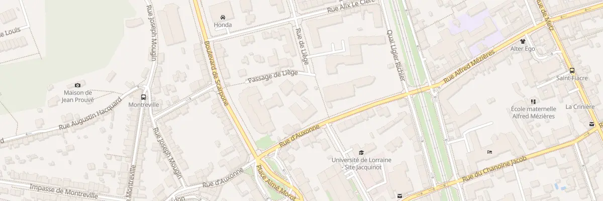 Plan du 5 Rue de Liege à Nancy