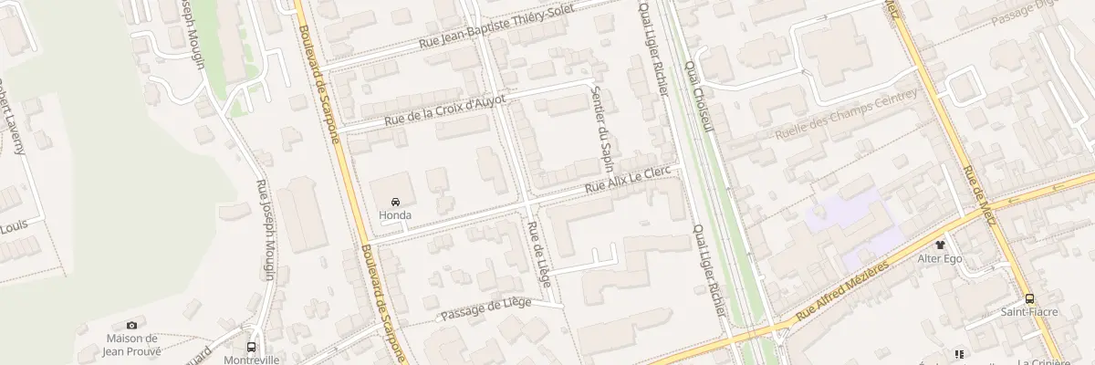 Plan du 26 Rue Alix le Clerc à Nancy