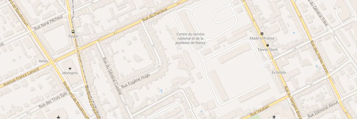 Plan du 29 Rue Eugène Hugo à Nancy