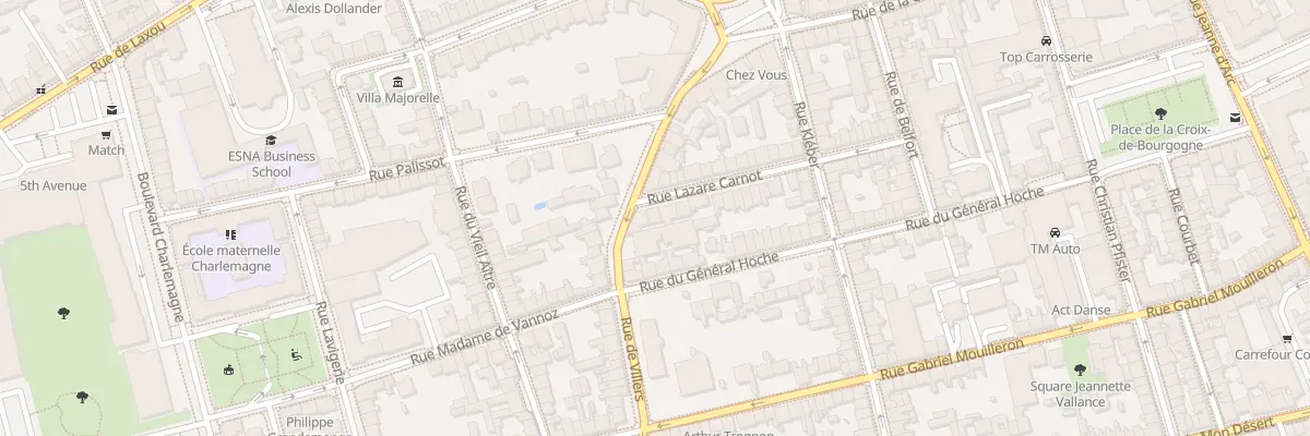 Plan du 33 Rue Lazare Carnot à Nancy