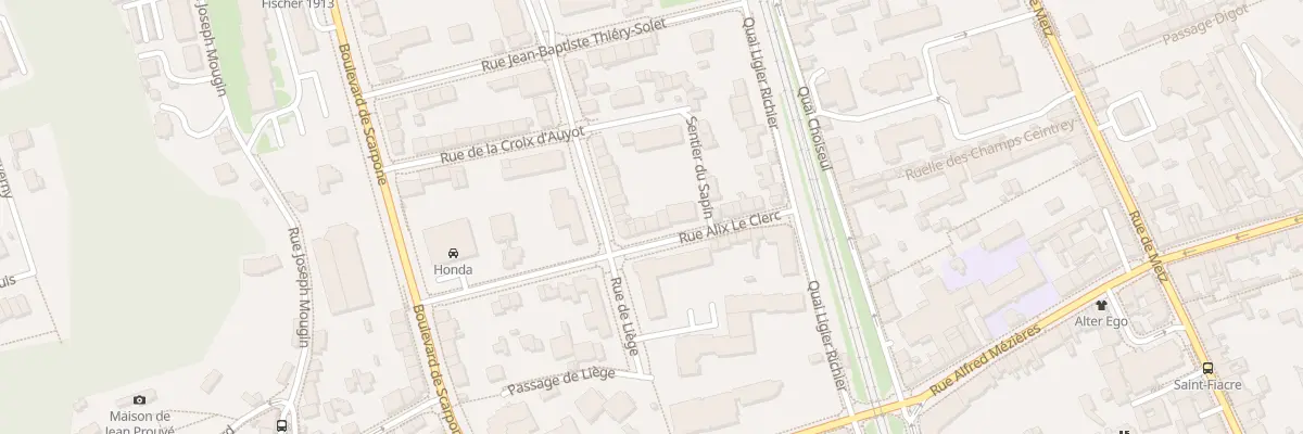Plan du 22 Rue Alix le Clerc à Nancy