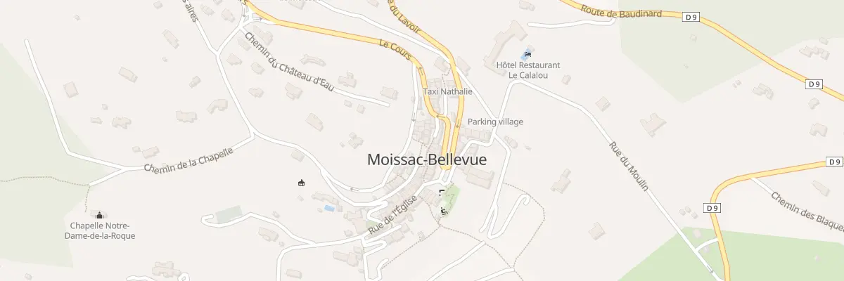 Plan du 5070 Rue du Château à Moissac-Bellevue