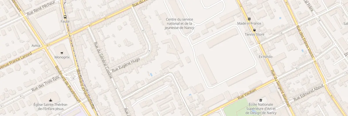 Plan du 29 Rue Eugène Hugo à Nancy