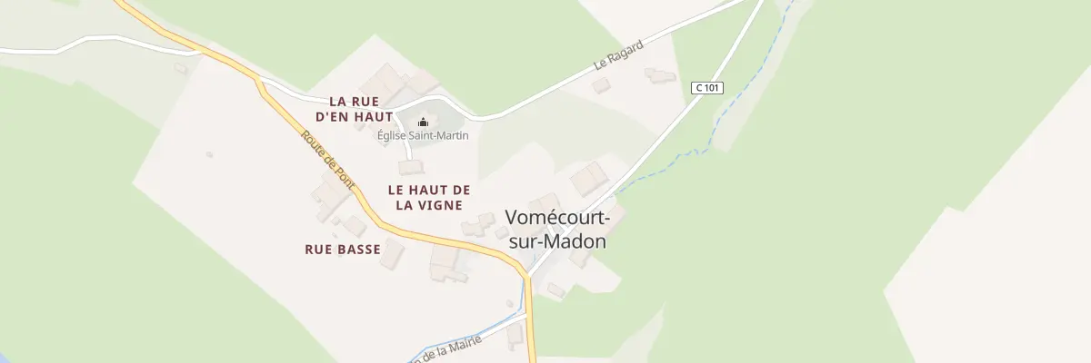 Plan du 3 Rue du Ragard à Vomécourt-sur-Madon