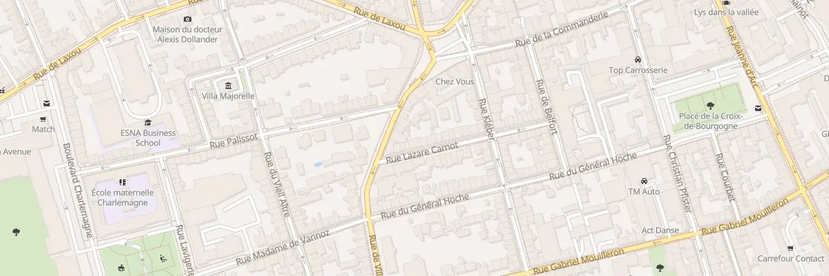 Plan du 30 Rue Lazare Carnot à Nancy