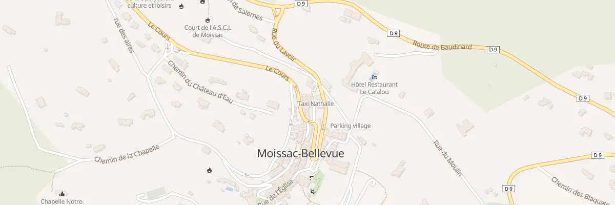 Plan du 5022 Vc Le Cours à Moissac-Bellevue
