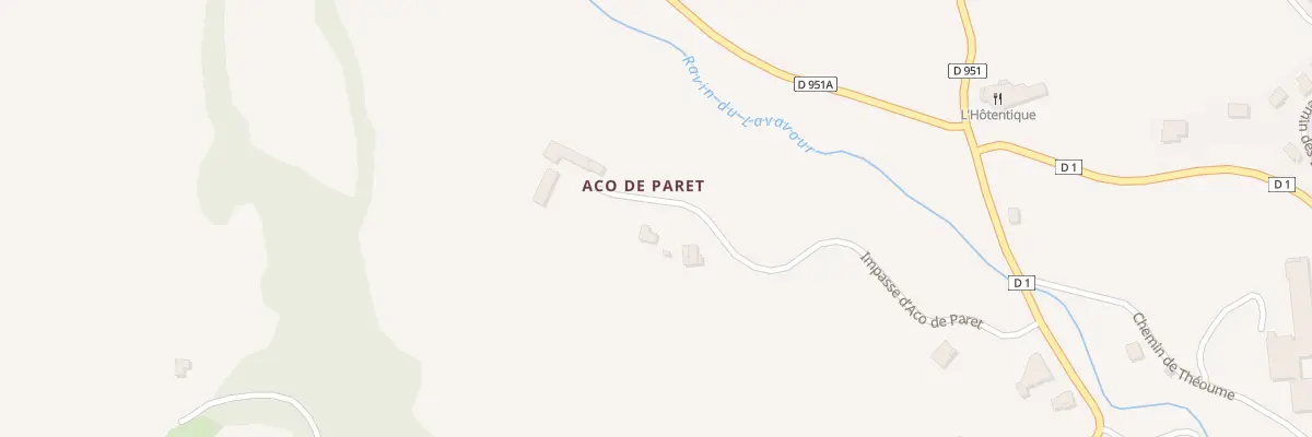 Plan du 403 Imp d’Aco de Paret à Turriers