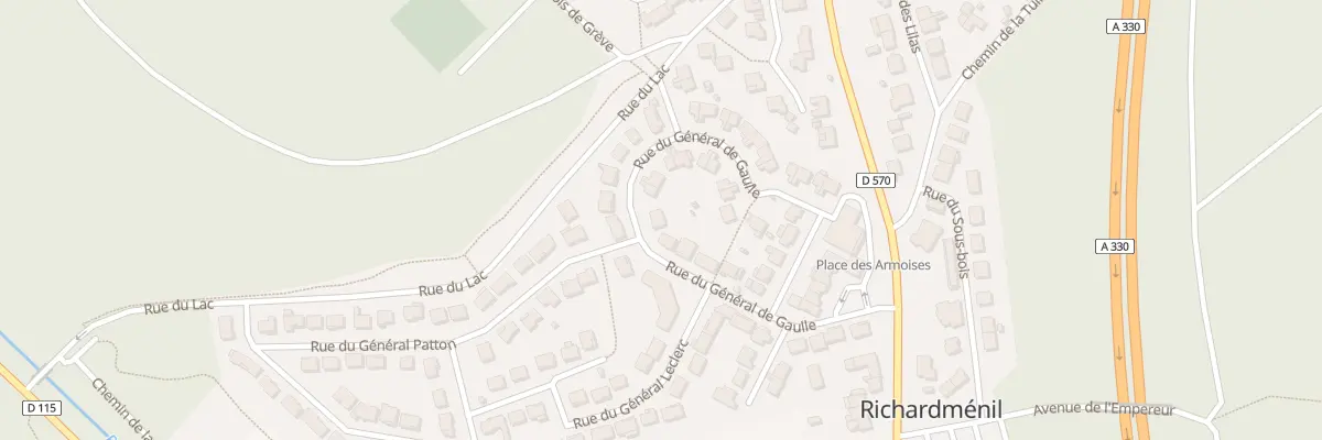 Plan du 12 Rue du General de Gaulle à Richardménil