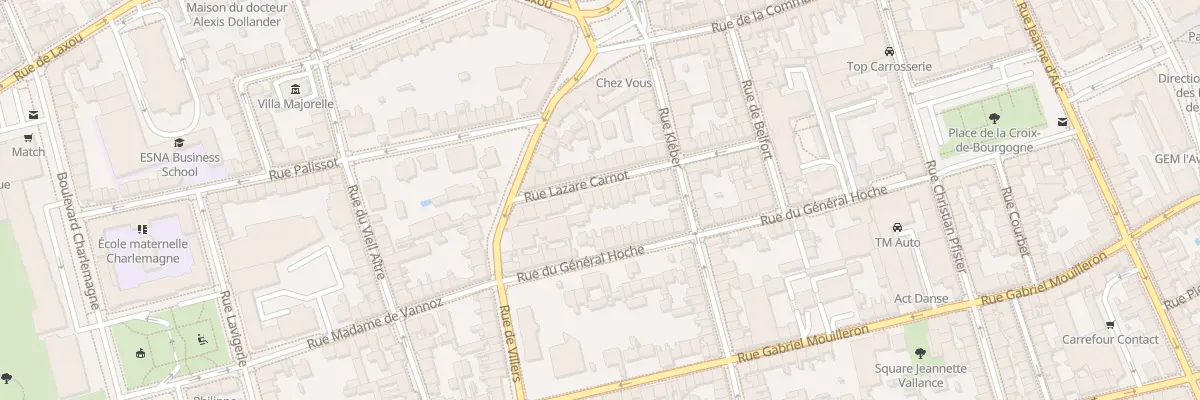 Plan du 25 Rue Lazare Carnot à Nancy