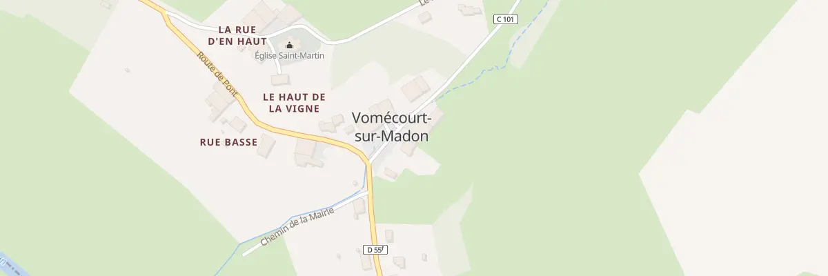 Plan du 6 Rue du Ragard à Vomécourt-sur-Madon