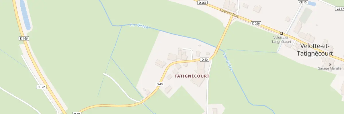 Plan du 8 Rte de la Libération à Velotte-et-Tatignécourt