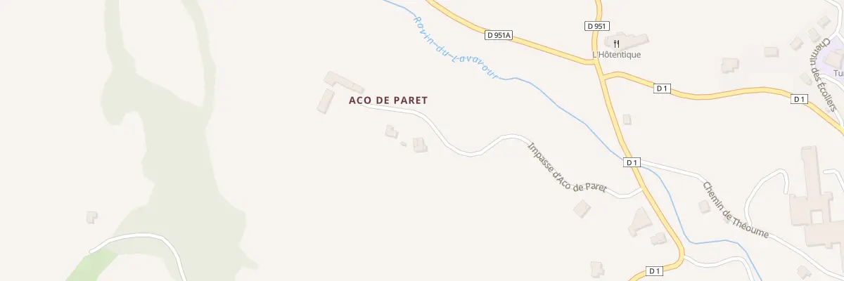 Plan du 325 Imp d’Aco de Paret à Turriers