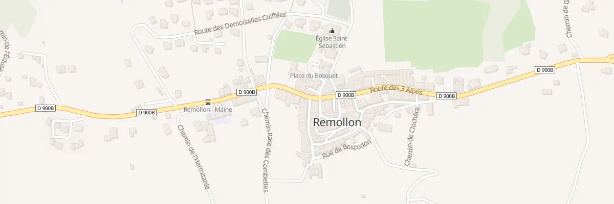 Plan du 20 Rte des 3 Alpes à Remollon